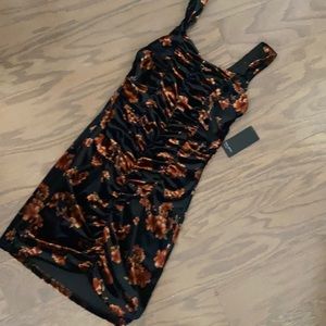 NWT black and Burnt orange dress